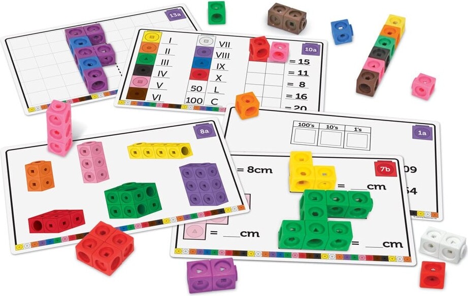 Learning Resources - Mathlink Cubes - Matematik For Begyndere Lsp4299-Sca