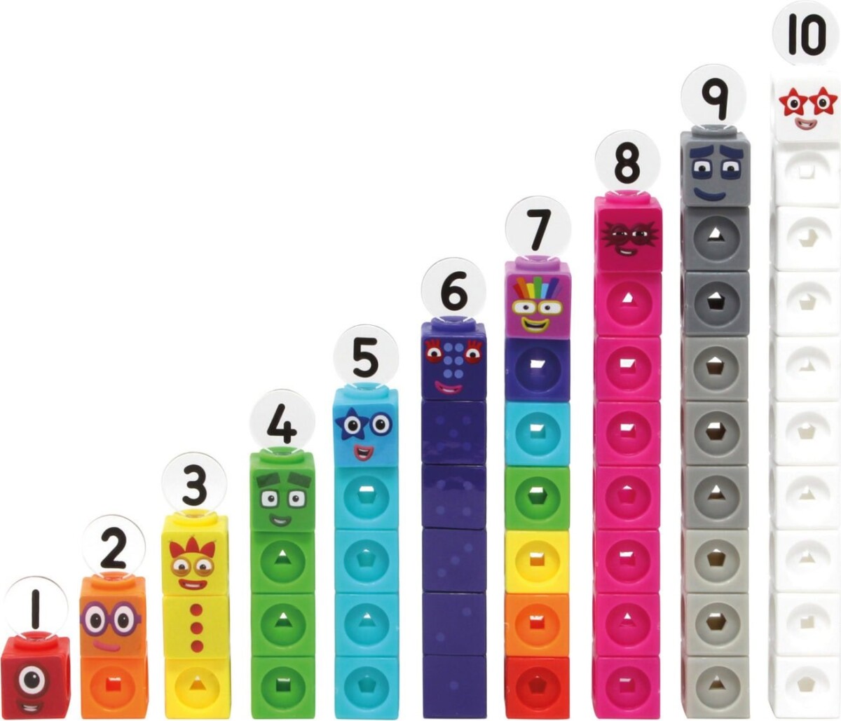 Learning Resources - Mathlink Cubes Numberblocks 1-10 Aktivitetsæt