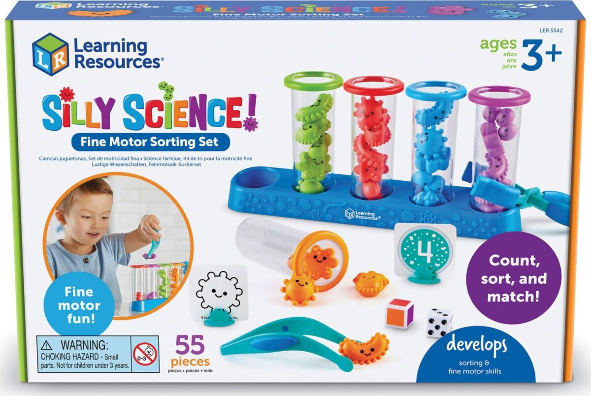 Learning Resources - Silly Science Sorteringssæt Til Finmotorik