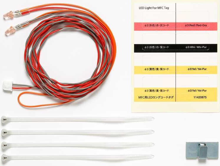 Led Light For Mfc 3 Red 1 100Mm - 56549 - Tamiya