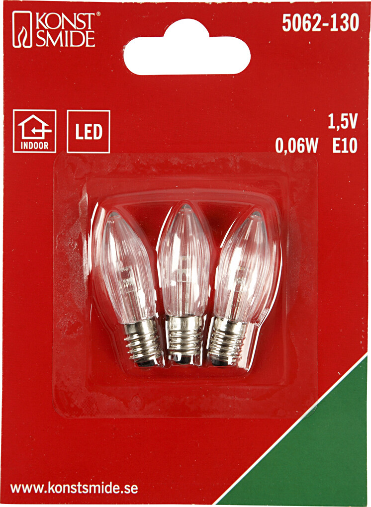 Led-Pærer - H 45 Mm - Ø 15 Mm - 3 Stk