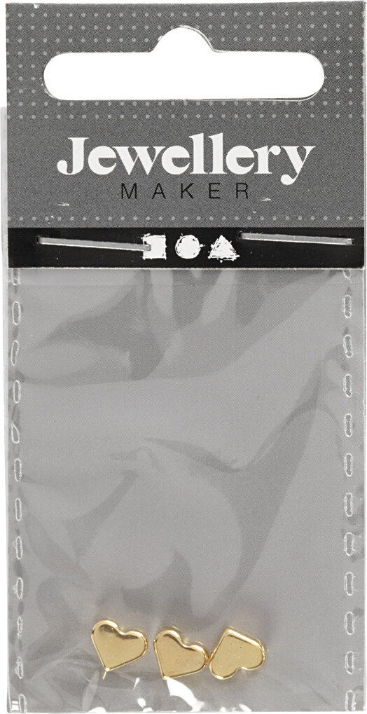 Ledperle - Str 5 5X7 Mm - Hulstr 1 Mm - Forgyldt - 3 Stk