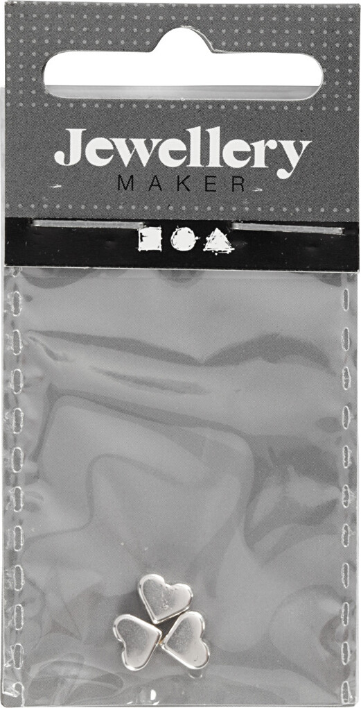 Ledperle - Str 5 5X7 Mm - Hulstr 1 Mm - Forsølvet - 3 Stk