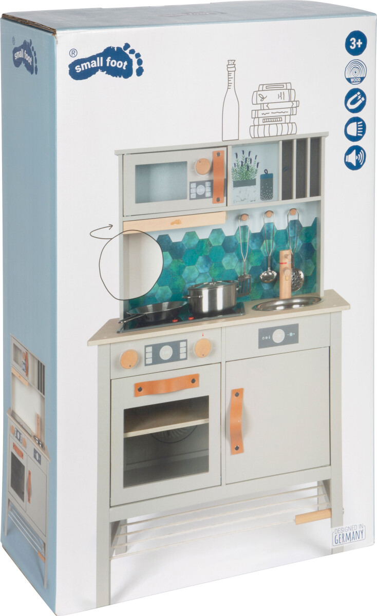Small Foot - Tasty Legekøkken Inkl Tilbehør - Lys Og Lyd - Træ
