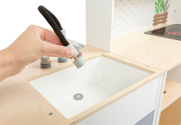 Xl Legekøkken Med Lyd Og Lys - Inkl Tilbehør - Træ - Small Foot