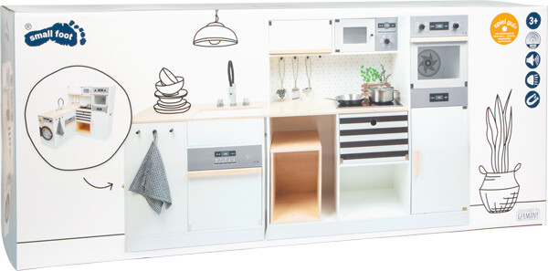 Xl Legekøkken Med Lyd Og Lys - Inkl Tilbehør - Træ - Small Foot