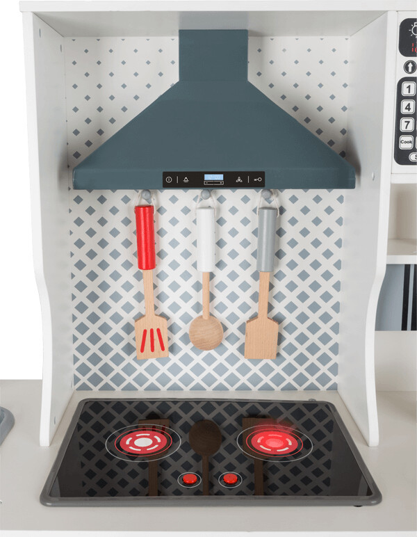 Legekøkken Med Lyd Og Lys - Inkl Tilbehør - Træ - Small Foot