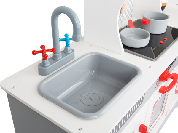 Legekøkken Med Lyd Og Lys - Inkl Tilbehør - Træ - Small Foot