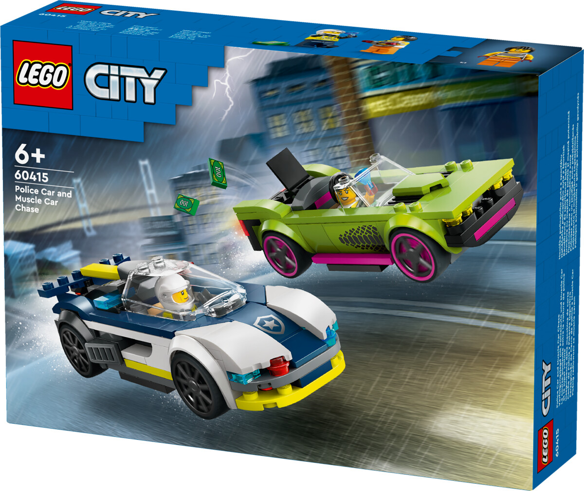 Lego City - Biljagt Med Politi Og Muskelbil - 60415