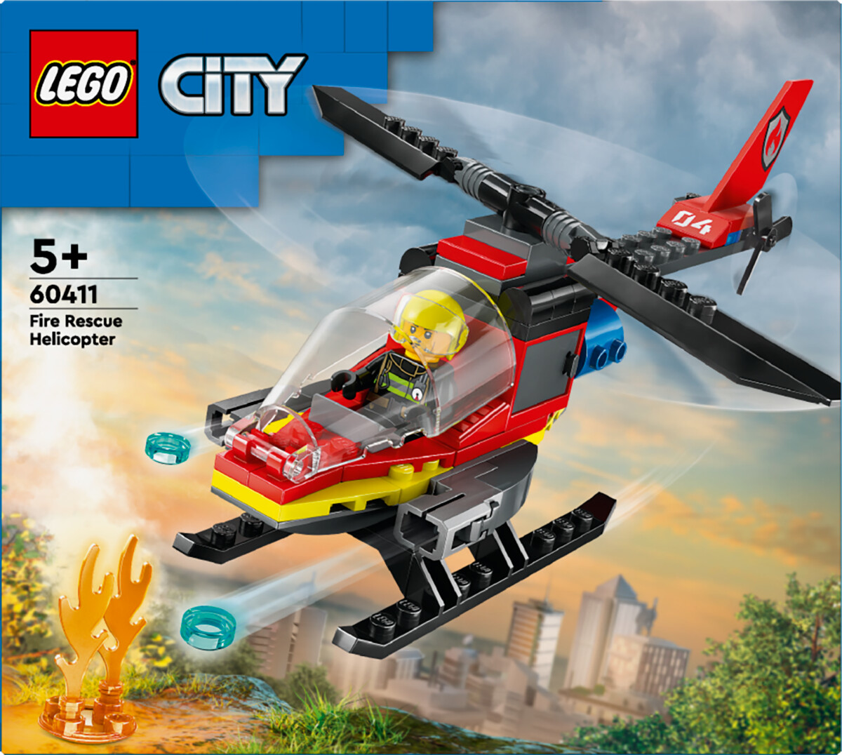 Lego City - Brandslukningshelikopter - 60411
