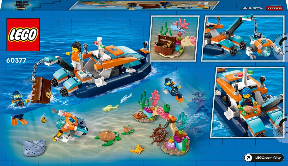 Lego City - Forsknings-dykkerfartøj - 60377 tilbud og køb Gucca.dk