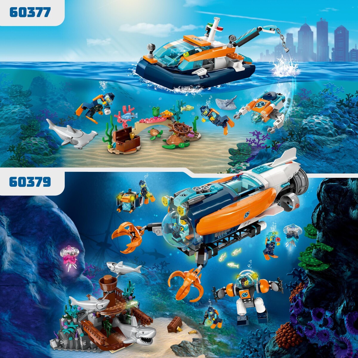 Lego City - Forsknings-dykkerfartøj - 60377 tilbud og køb Gucca.dk