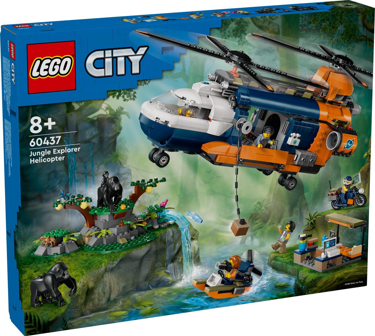 Lego City - Jungleeventyr - Helikopter Og Ekspeditionsbase - 60437