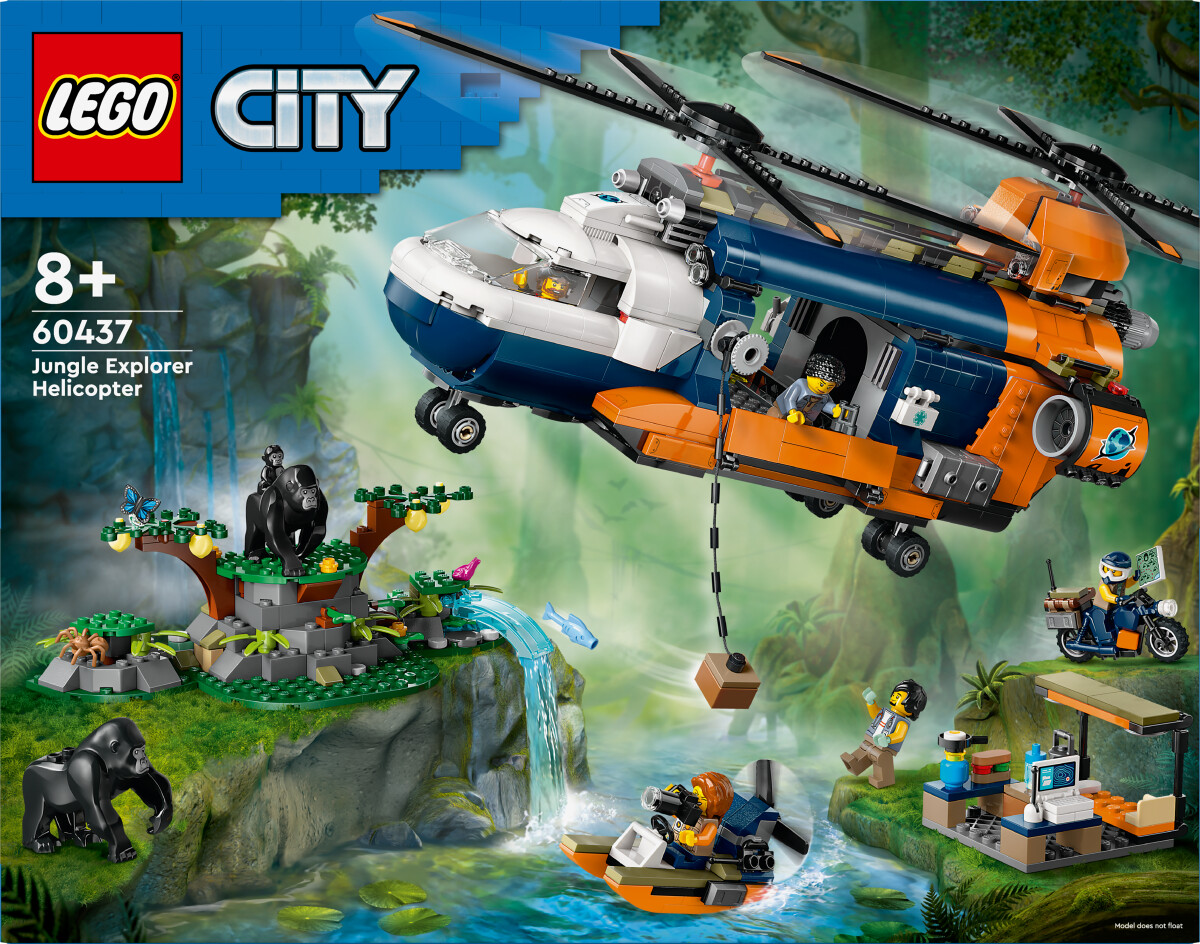 Lego City - Jungleeventyr - Helikopter Og Ekspeditionsbase - 60437
