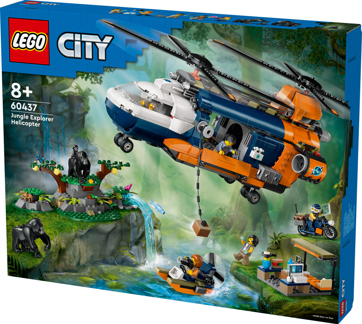 Lego City - Jungleeventyr - Helikopter Og Ekspeditionsbase - 60437