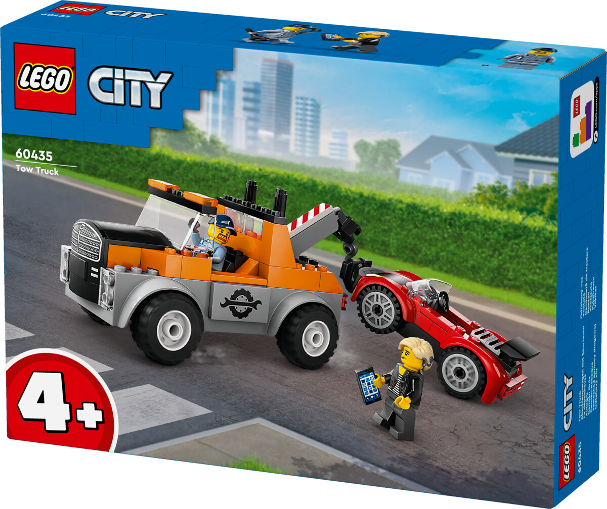 Lego City - Kranvogn Og Sportsvognsreparation - 60435