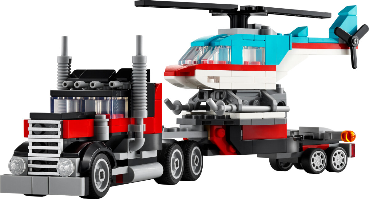Lego Creator 3-In-1 - Blokvogn Med Helikopter - 31146