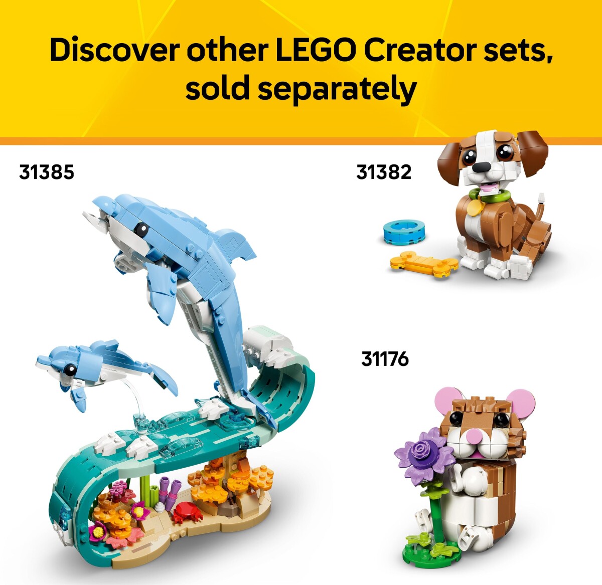 Lego 31377 - Skildpadde Med Åkandeblomst - Creator 3-I-1