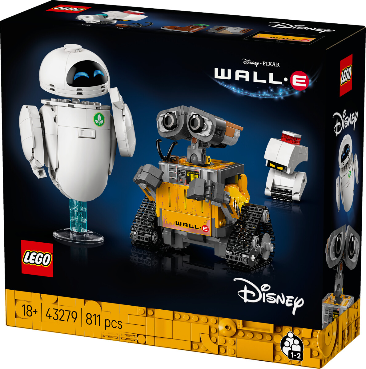 Lego Disney Pixar - Wall-E - Wall-E Og Eva - 43279