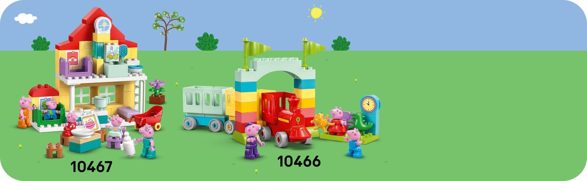 Lego 10468 - Duplo Tractor And Market - Gurli Gris - Traktor Sæt