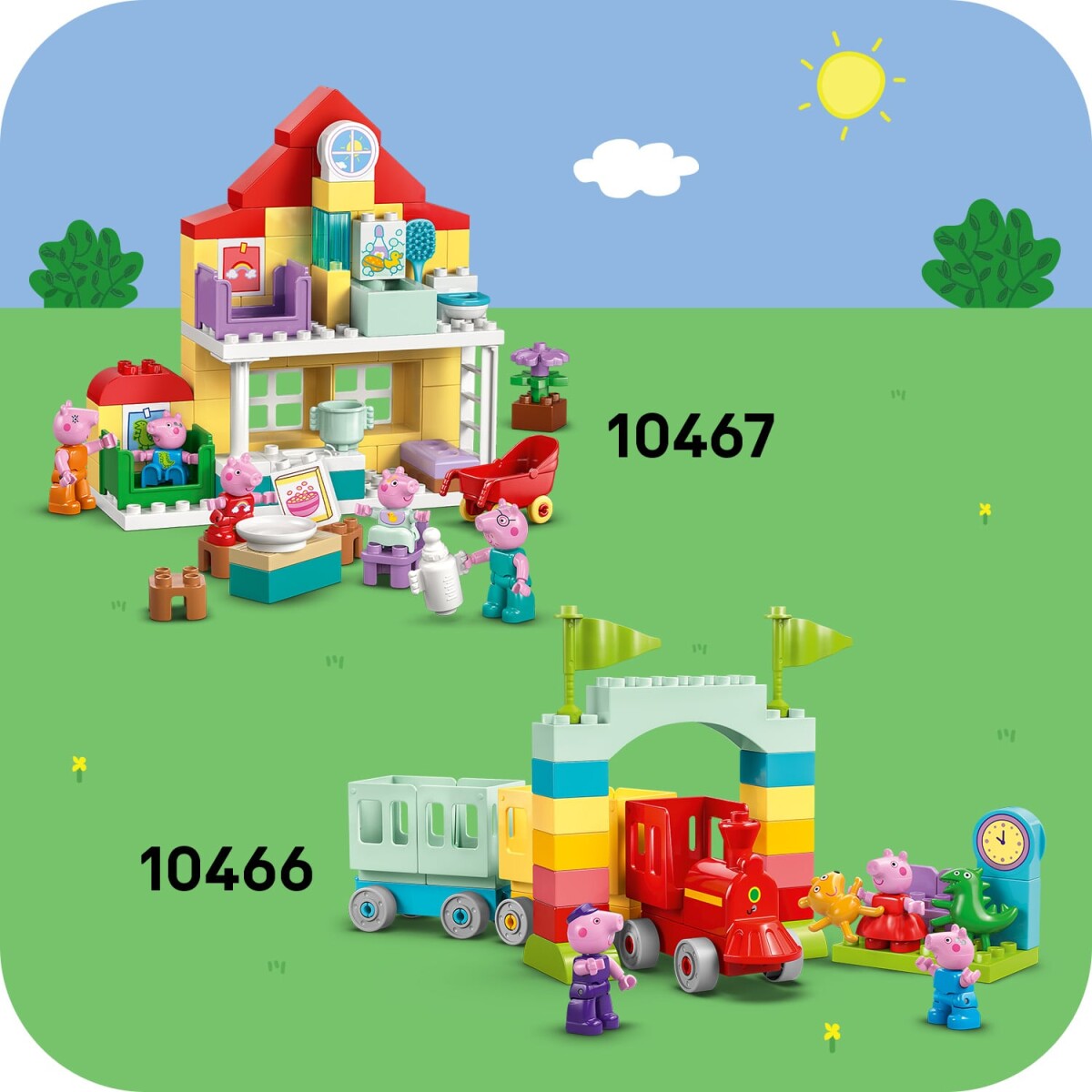 Lego 10468 - Duplo Tractor And Market - Gurli Gris - Traktor Sæt