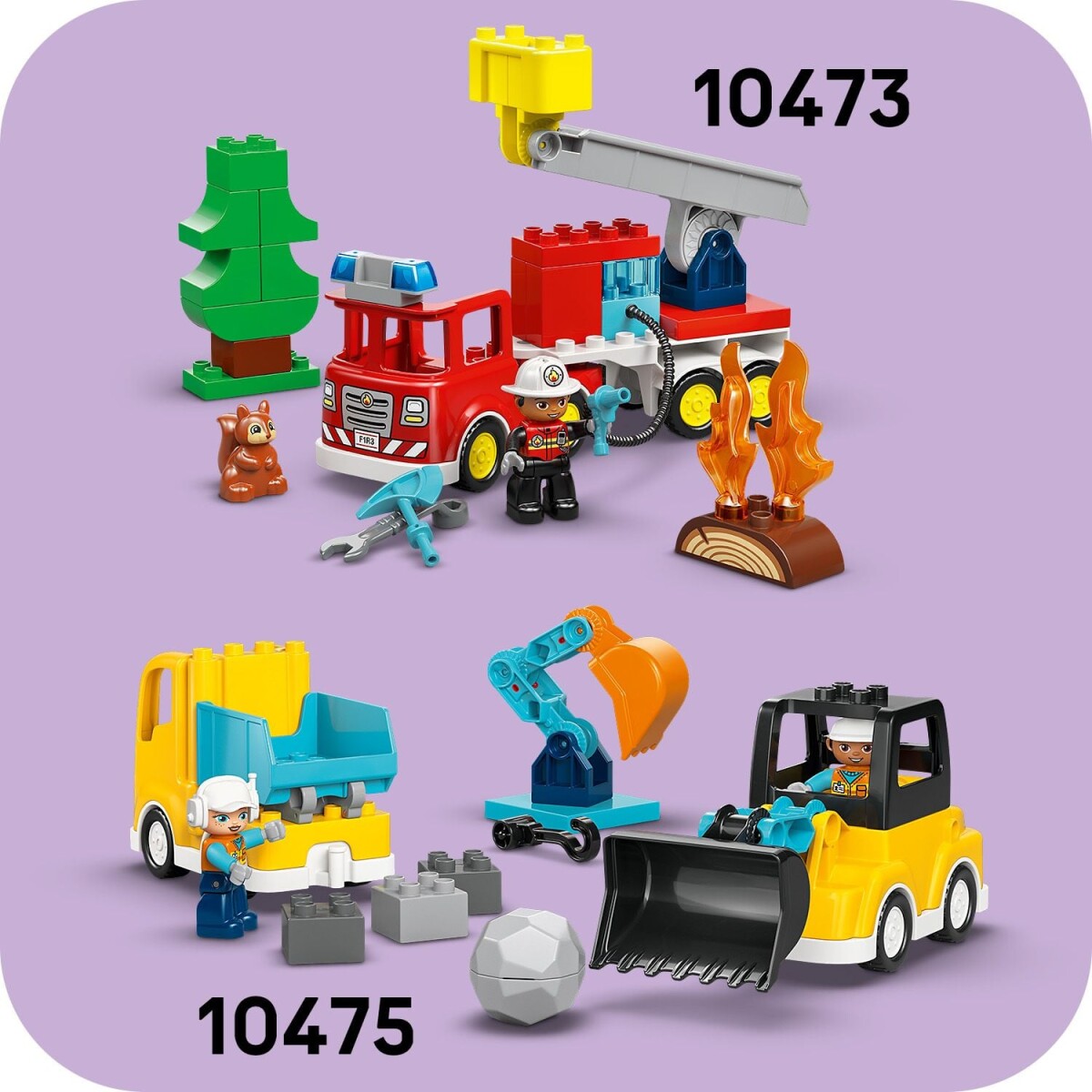 Lego 10471 - Duplo Town - Blå Politimotorcykel