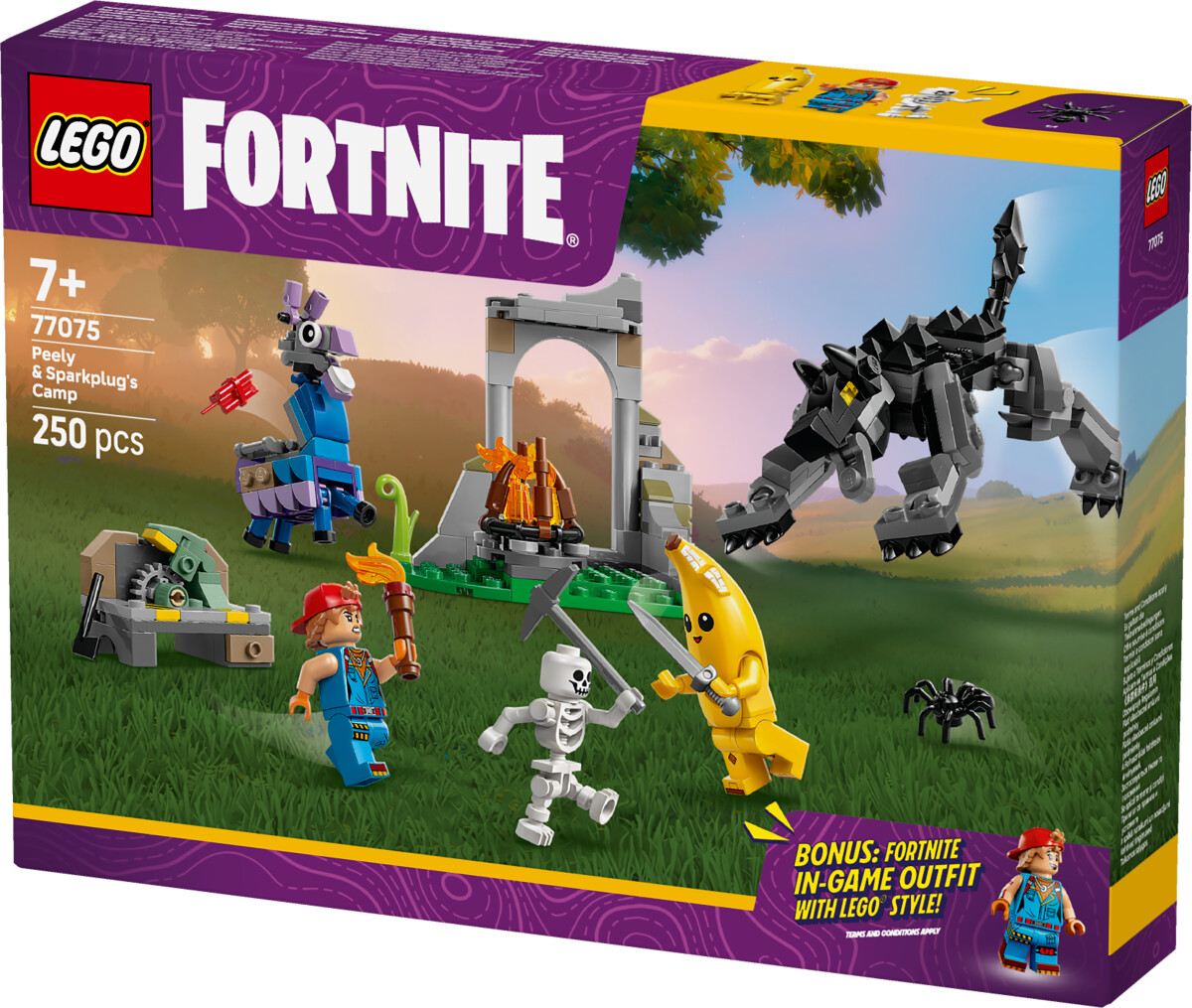 Lego Fortnite - Peely Og Sparkplugs Lejr - 77075