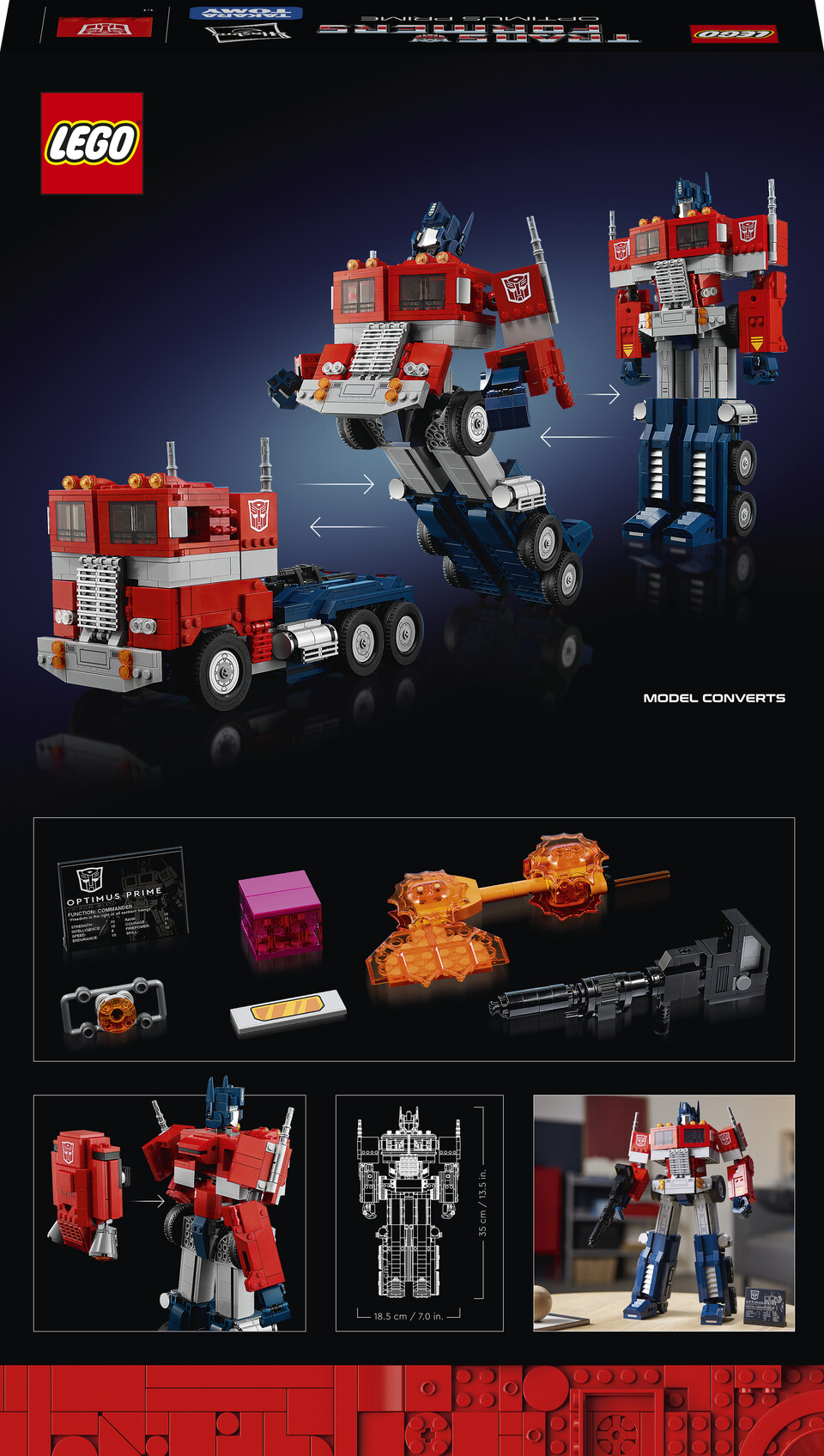 Lego Icons - Optimus Prime Fra Transformers - 10302