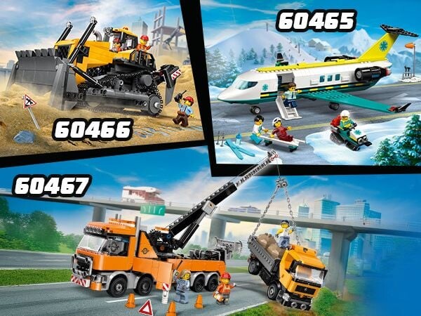 Lego City - Gul Bulldozer - 60466