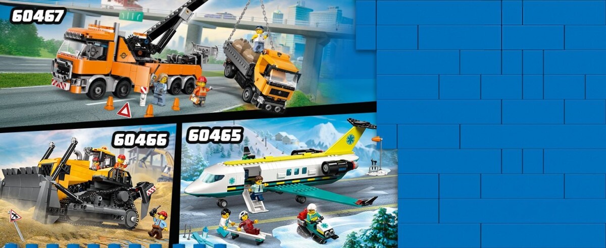 Lego City - Gul Bulldozer - 60466