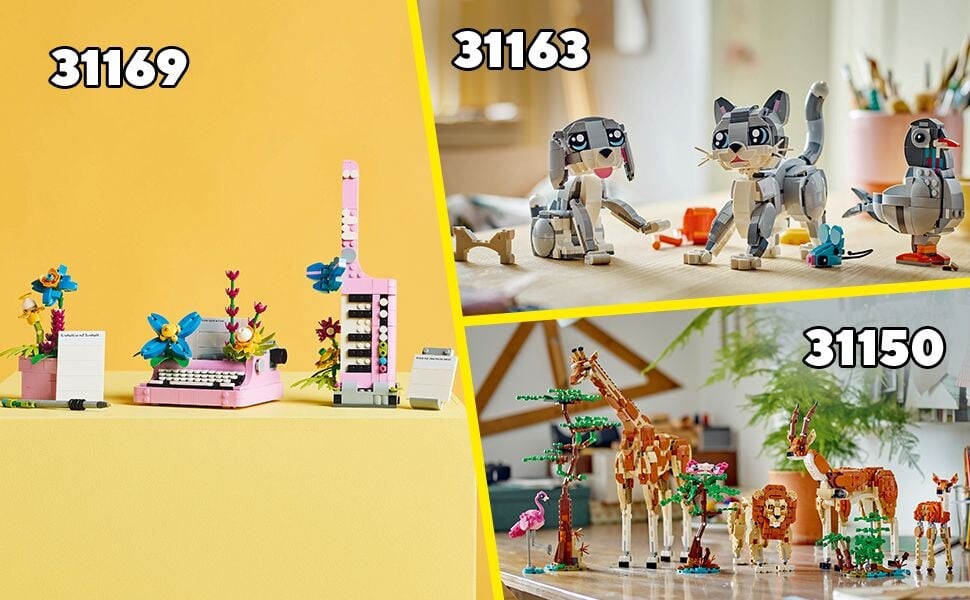 Lego Creator 3-In-1 - Vilde Dyr - Pandafamilie - 31165