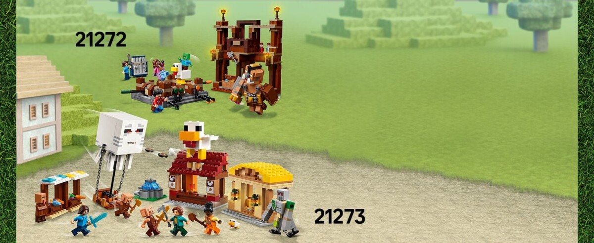 Lego Minecraft Movie - Ghast-Ballonens Angreb På Landsbyen - 21273