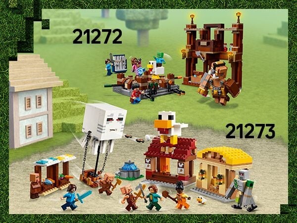 Lego Minecraft Movie - Ghast-Ballonens Angreb På Landsbyen - 21273