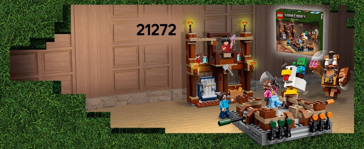 Lego Minecraft Movie - Ghast-Ballonens Angreb På Landsbyen - 21273