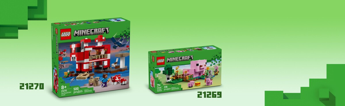 Lego Minecraft - Papegøjehusene - 21282