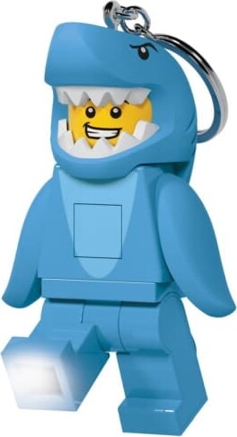 Lego - Ledlite Nøglering Med Led Lys - Haj - 9 Cm