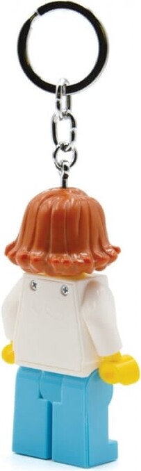 Lego - Ledlite Nøglering Med Led Lys - Kvindelig Læge - 9 Cm
