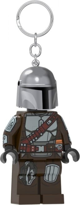 Lego Star Wars - Nøglering Med Lys - The Mandalorian - 9 Cm