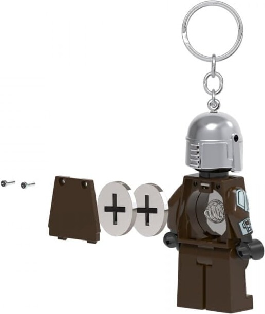 Lego Star Wars - Nøglering Med Lys - The Mandalorian - 9 Cm