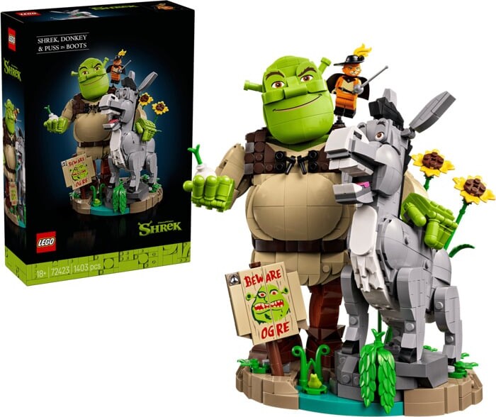 Lego - Shrek Æsel Og Den Bestøvlede Kat 72423