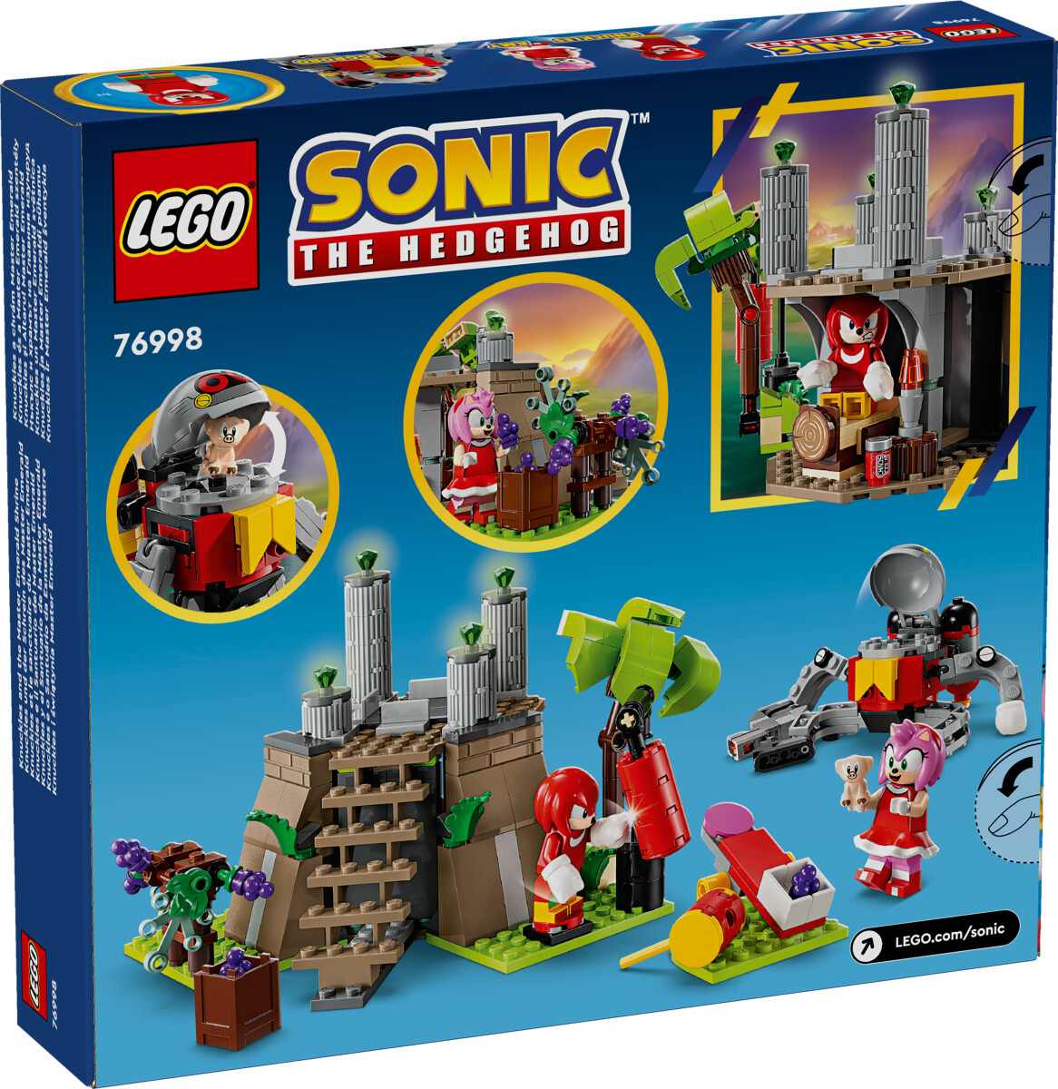 Lego Sonic - Knuckles Og Master Emerald Templet - 76998