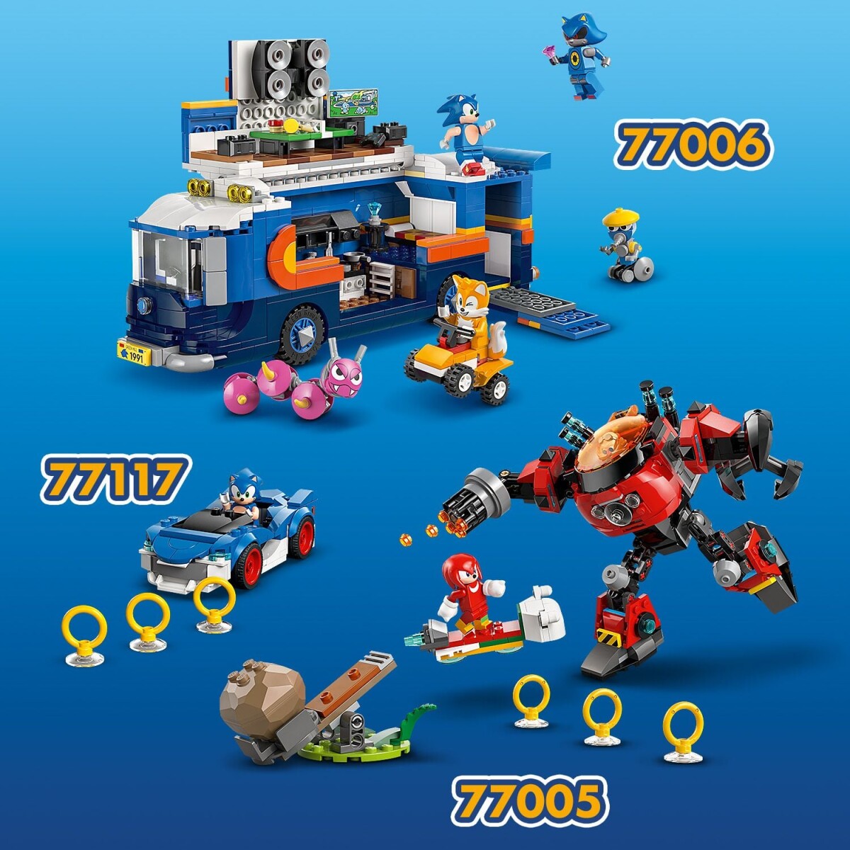 Lego 77118 - Silver S Car Vs Knuckles Monster Truck - Sonic