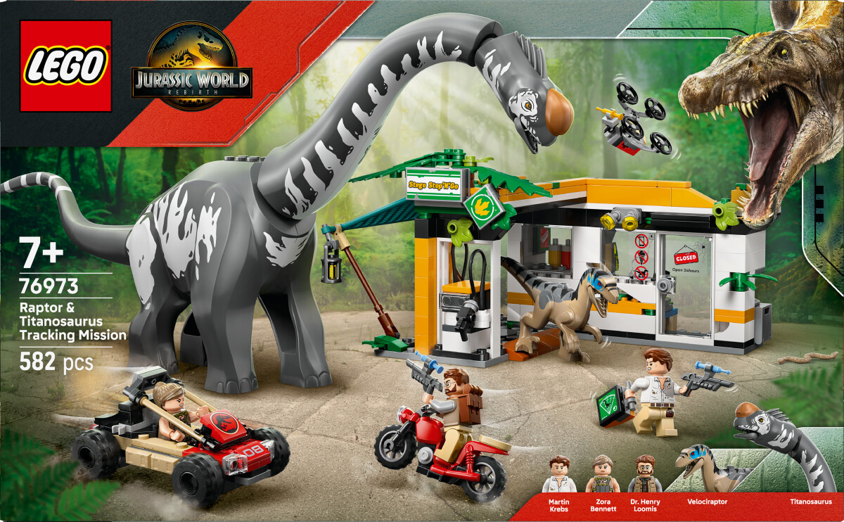 Lego Jurassic World - Raptor Og Titanosaurus - 76973