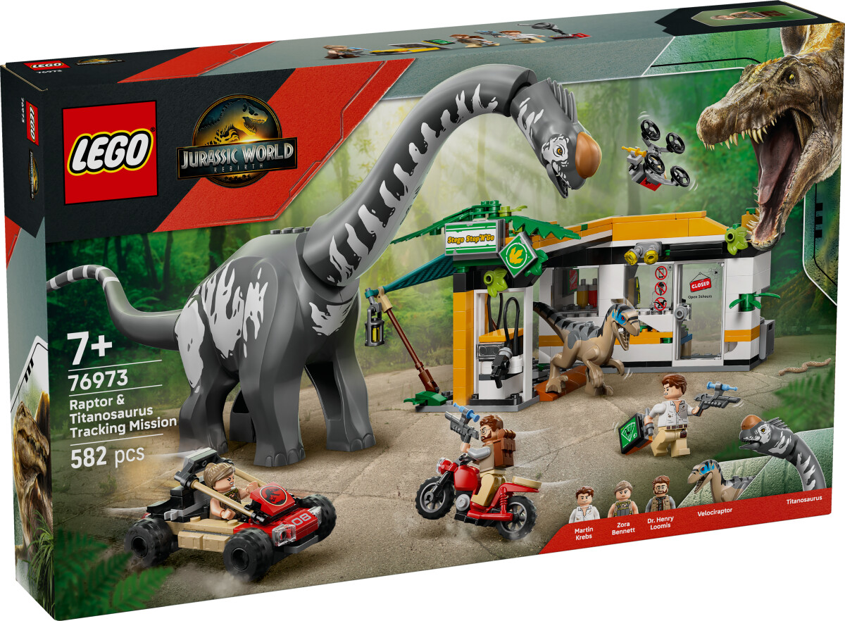 Lego Jurassic World - Raptor Og Titanosaurus - 76973
