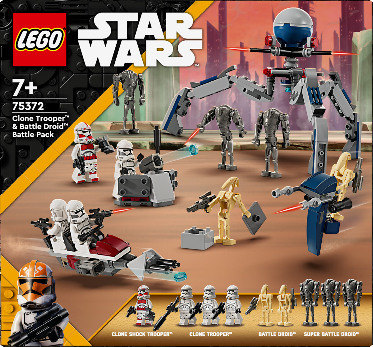 Lego Star Wars - Battle Pack Klonsoldater Og Kampdroider - 75372