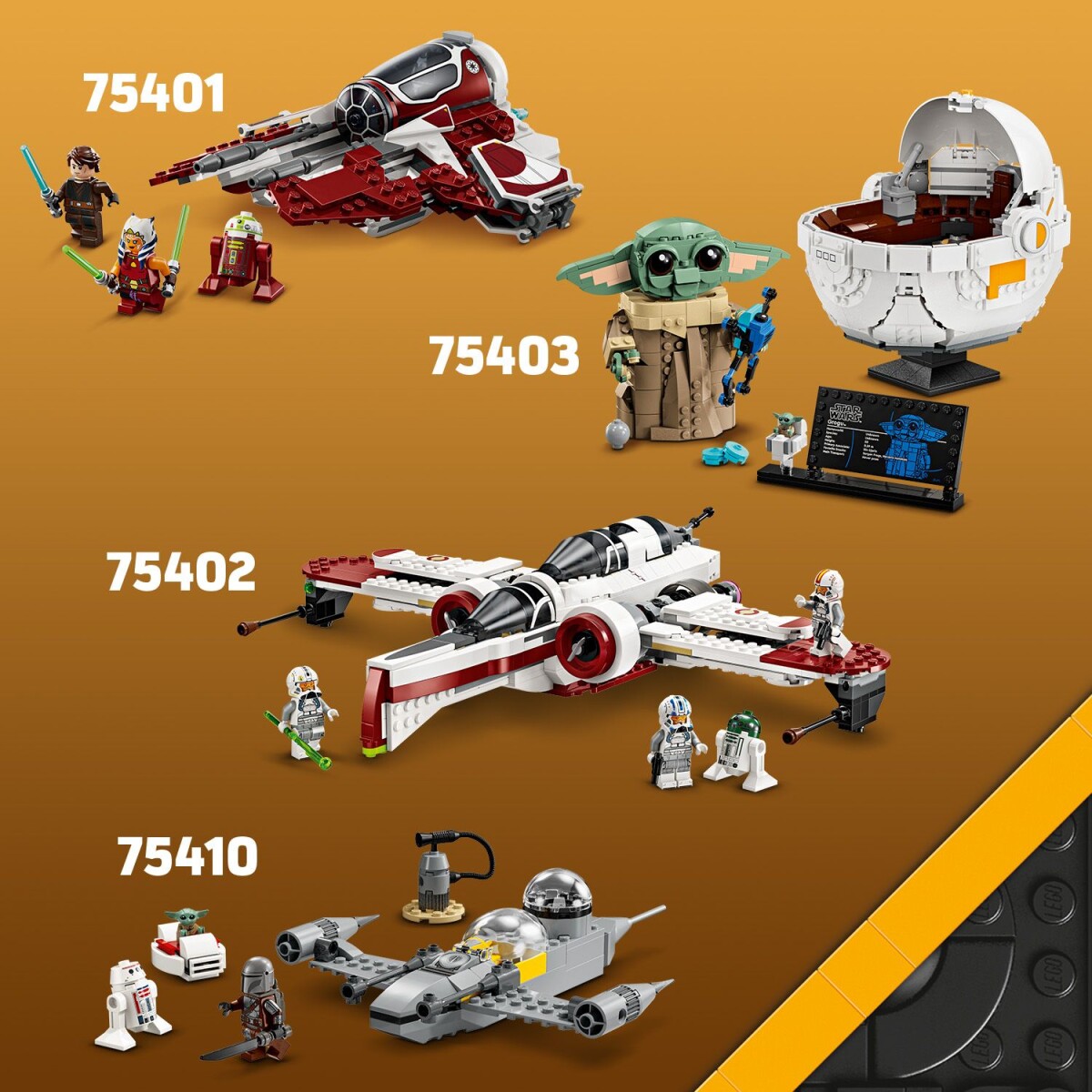 Lego Star Wars - Ahsokas Jedi Interceptor - 75401