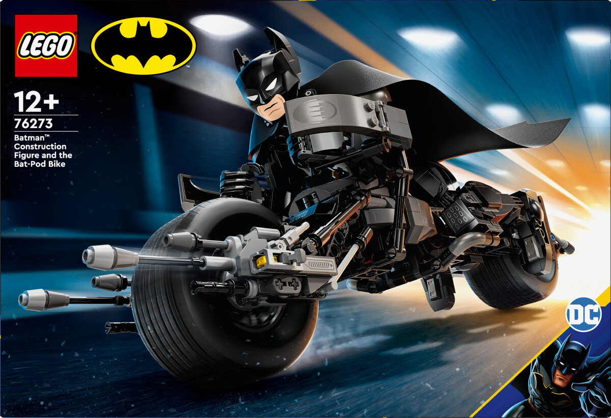 Lego Batman - Byg Selv Figur Af Batman Og Batpod Motorcyklen - 76273