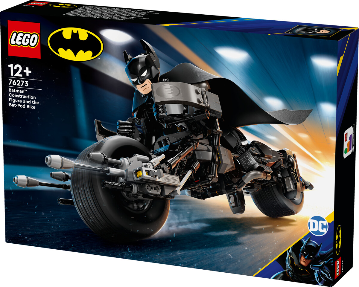 Lego Batman - Byg Selv Figur Af Batman Og Batpod Motorcyklen - 76273