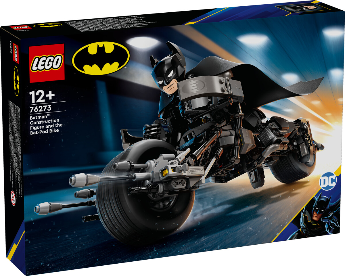 Lego Batman - Byg Selv Figur Af Batman Og Batpod Motorcyklen - 76273