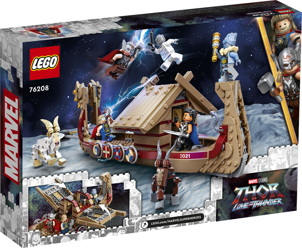 sav jordskælv Snazzy Lego Marvel - Thor Love And Thunder - Gedebåden - 76208 | Se tilbud og køb  på Gucca.dk